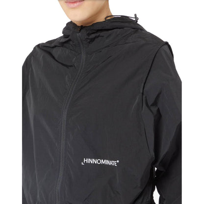 Hinnominate Black Nylon Jacket with Hood