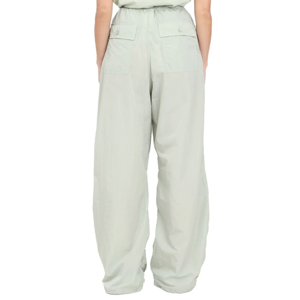 Hinnominate High-Waisted Green Nylon Jeans