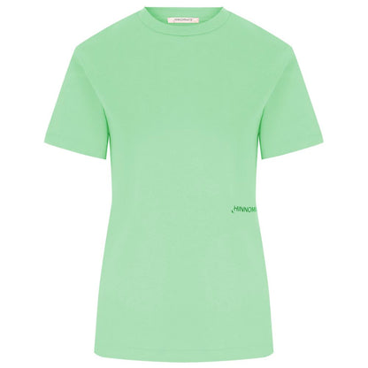 Hinnominate Green Cotton Short-Sleeved T-Shirt