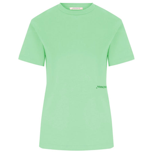 Hinnominate Green Cotton Short-Sleeved T-Shirt
