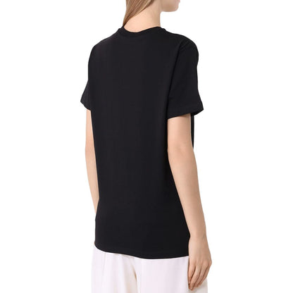 Hinnominate Black Cotton Short-Sleeved T-Shirt with Logo Print