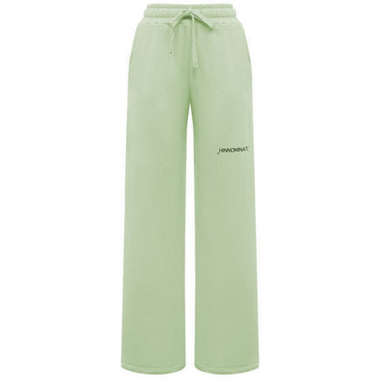 Hinnominate Green Cotton Palazzo Trousers