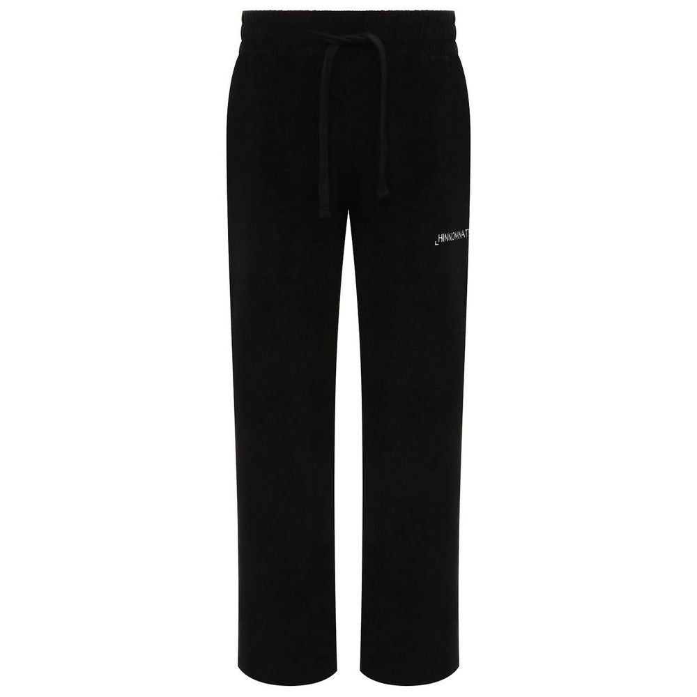Hinnominate Black Cotton Palazzo Trousers