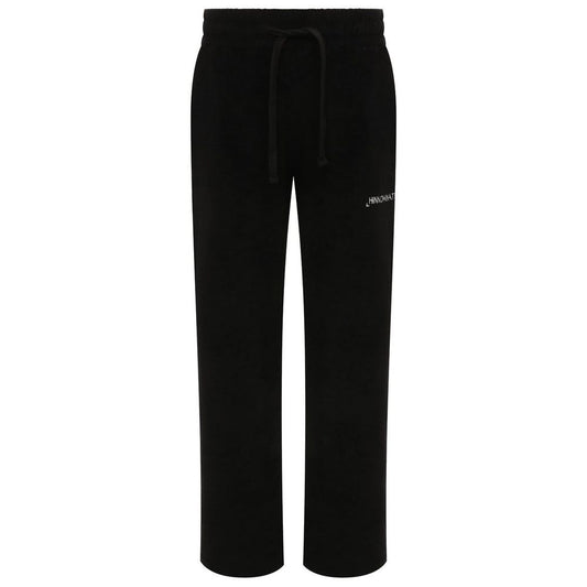 Hinnominate Black Cotton Palazzo Trousers