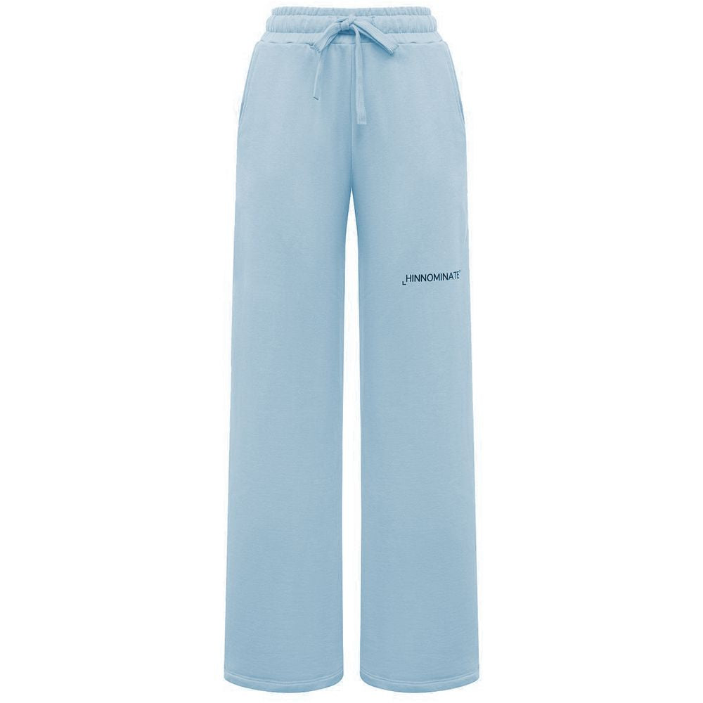 Hinnominate Blue Cotton Palazzo Trousers
