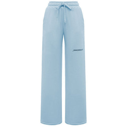 Hinnominate Blue Cotton Palazzo Trousers