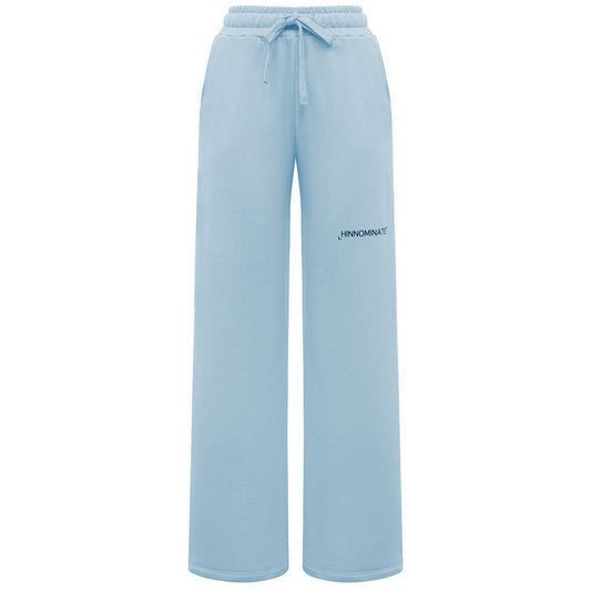 Hinnominate Blue Cotton Palazzo Trousers