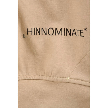 Hinnominate Beige Cotton Sweater - Sleeveless Modal Blend Hoodie