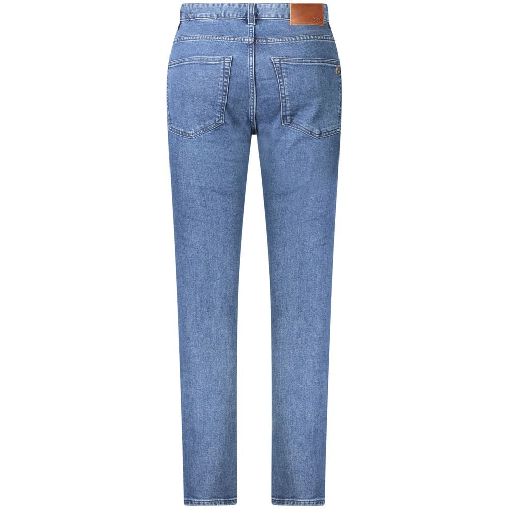 Hugo Boss Blue Cotton Men Jeans - Slim Fit Delaware