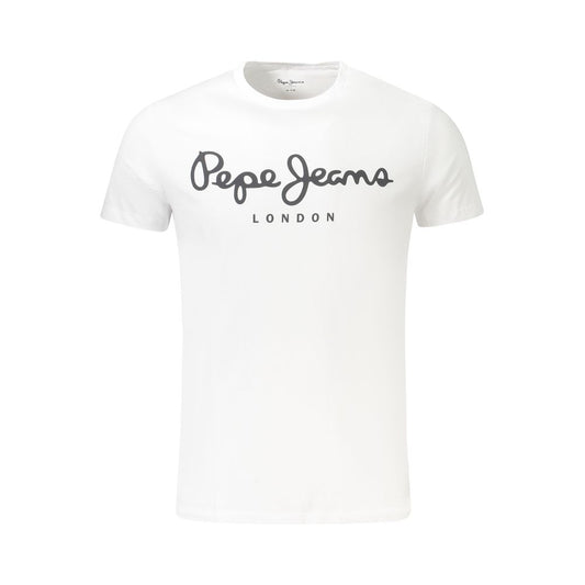 Pepe Jeans White Cotton Men T-Shirt