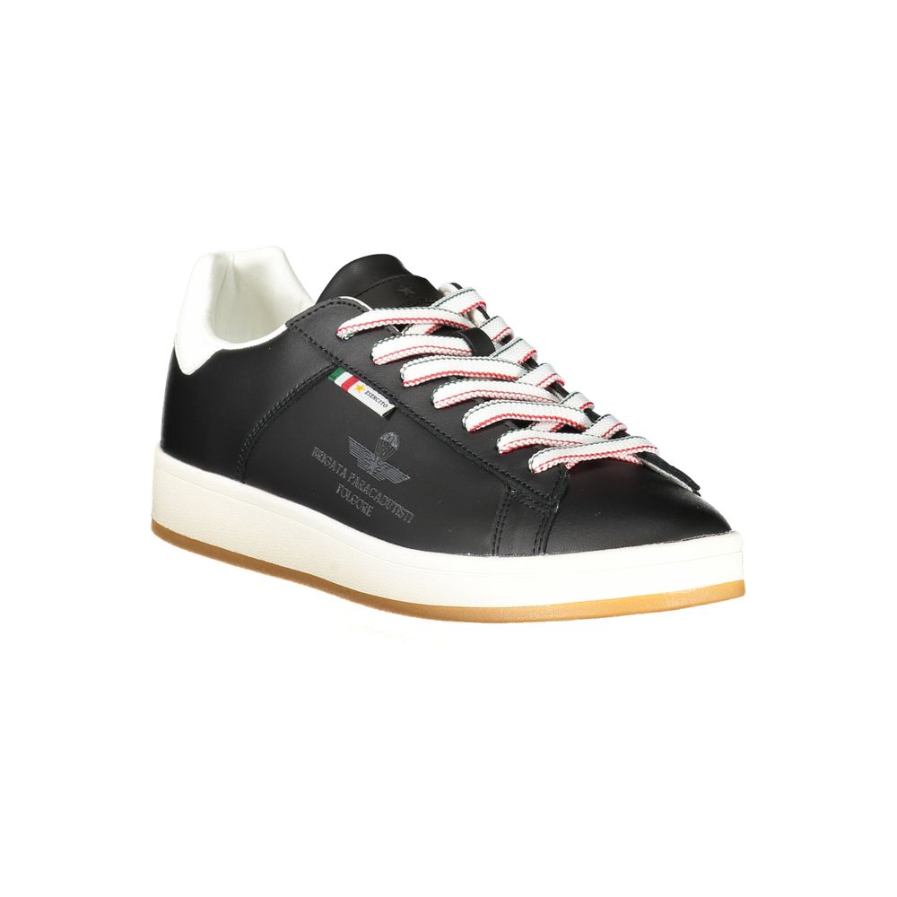 Esercito 1659 Black Leather Men Sneaker - FOLGORE