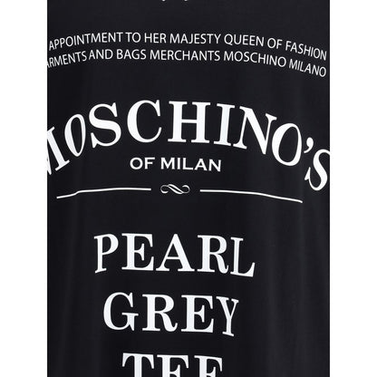 Moschino Cotton T-Shirt with Maxi Print