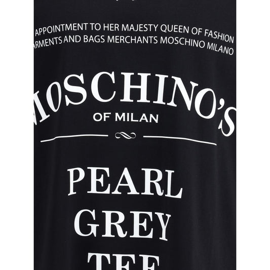 Moschino Cotton T-Shirt with Maxi Print