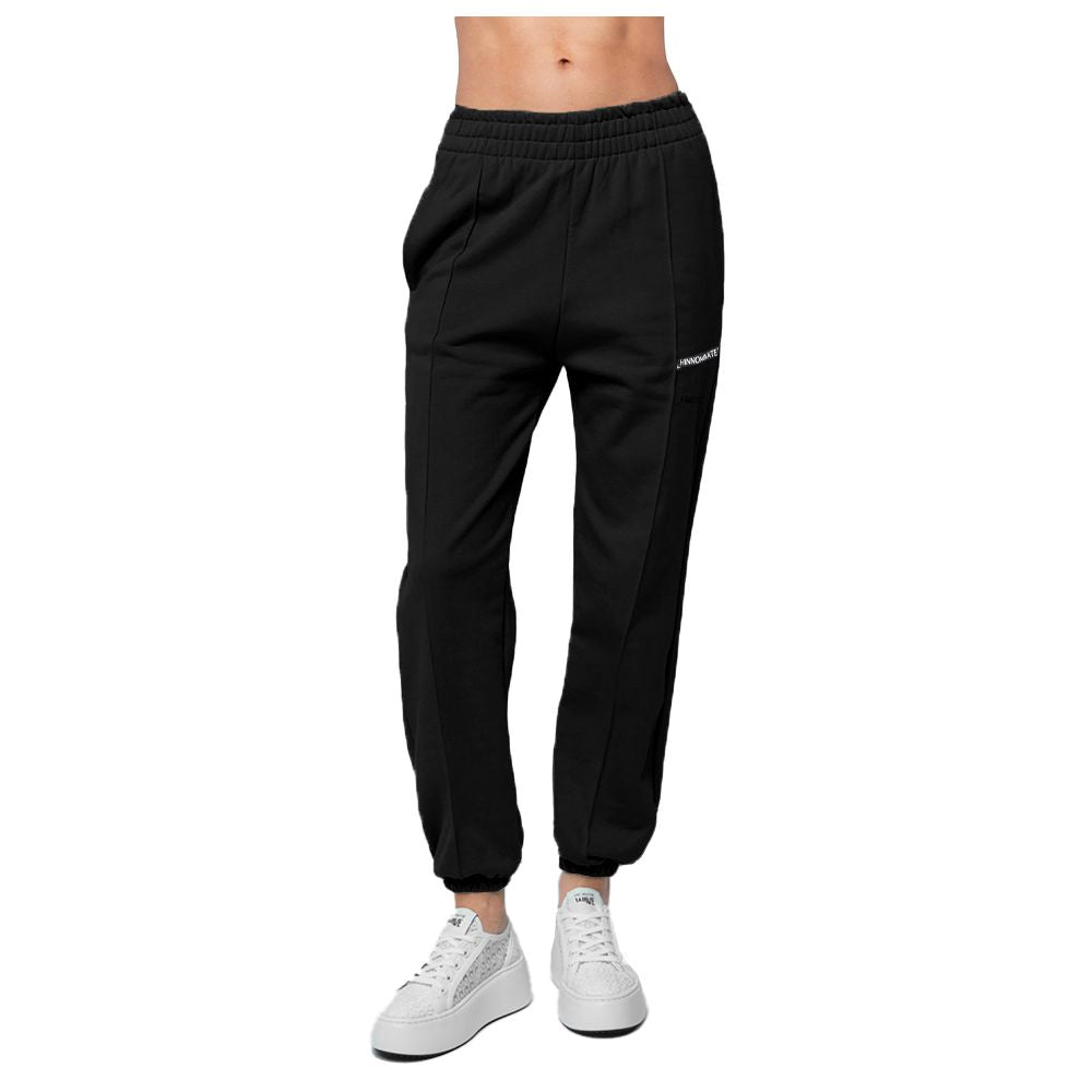 Hinnominate Black Cotton Sweatpants