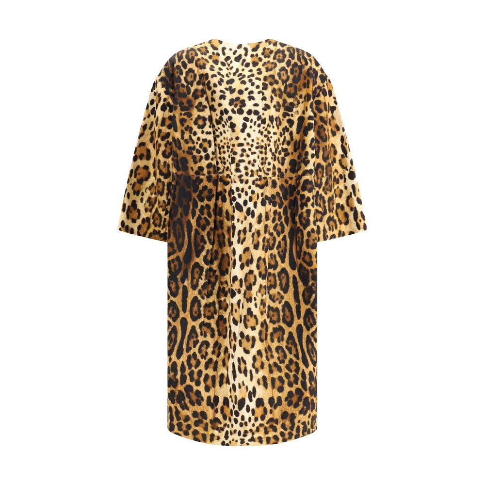 Prada Oversized Animal Print Coat