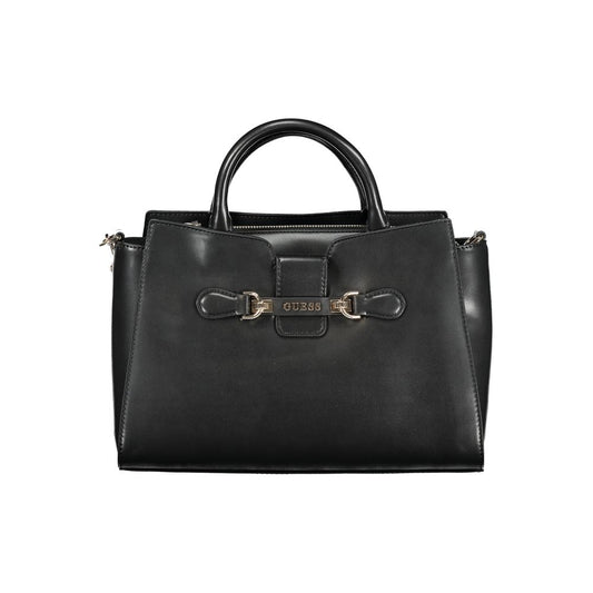Guess Jeans Black Polyethylene Handbag - Nolana Bag