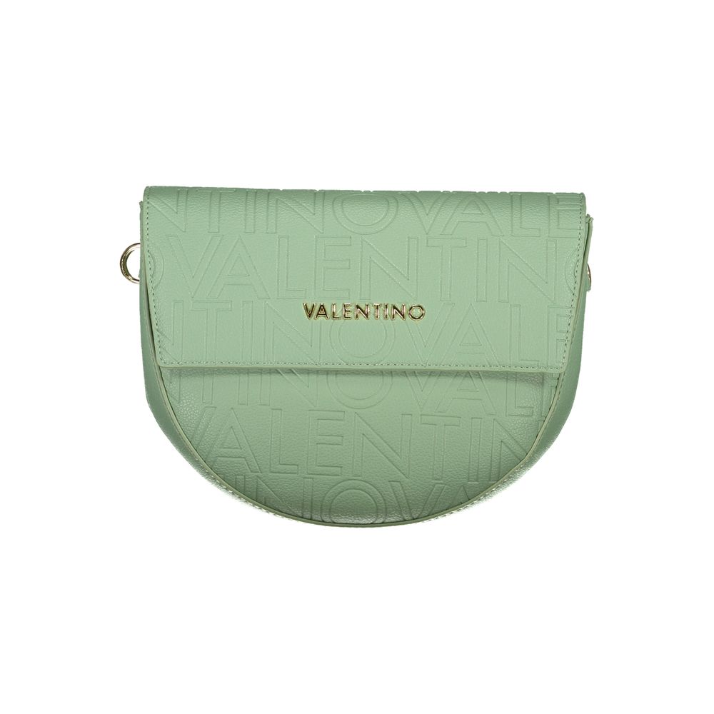 Mario Valentino Green Faux Leather Handbag with Adjustable Straps