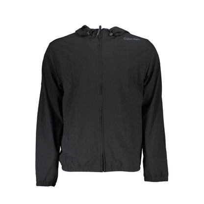 Calvin Klein Black Polyester Hoodie Sweater