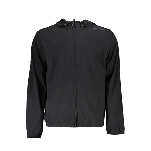 Calvin Klein Black Polyester Hoodie Sweater