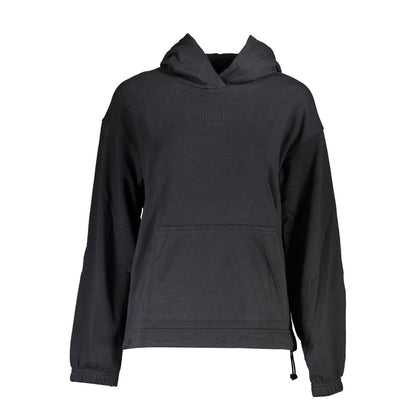 Calvin Klein Black Cotton Hoodie Sweater