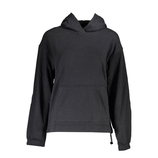 Calvin Klein Black Cotton Hoodie Sweater