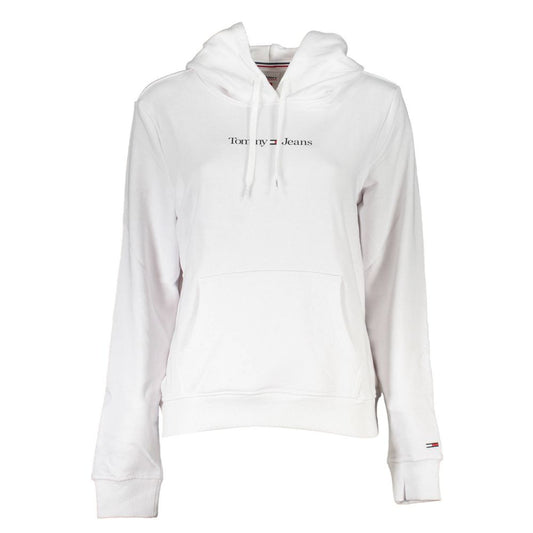 Tommy Hilfiger White Cotton Hoodie Sweatshirt