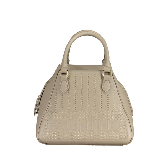 Valentino Bags Beige Faux Leather Handbag with Shoulder Strap