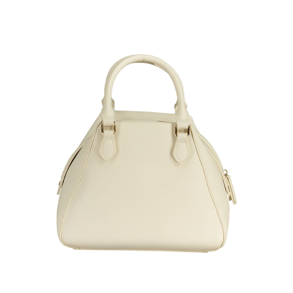 Valentino Bags Chic White Leather-Effect Handbag with Strap