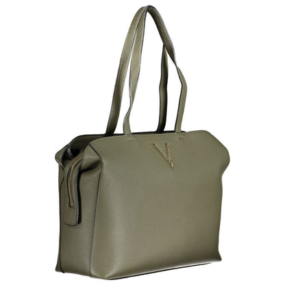 Valentino Bags Green Faux Leather Handbag with Shoulder Straps