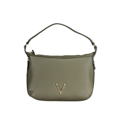 Valentino Bags Green Faux Leather Handbag with Shoulder Strap