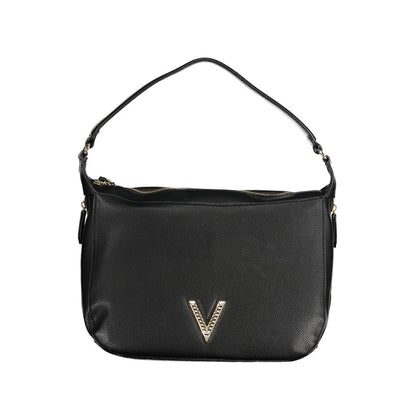 Valentino Bags Black Faux Leather Handbag with Shoulder Strap