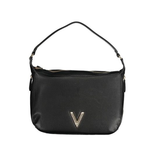 Valentino Bags Black Faux Leather Handbag with Shoulder Strap