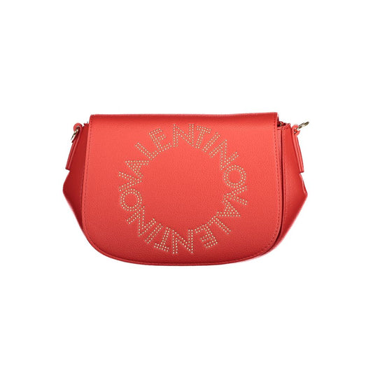 Valentino Bags Red Vegan Leather Handbag with Adjustable Strap