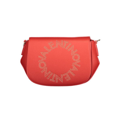 Valentino Bags Red Vegan Leather Handbag with Adjustable Strap