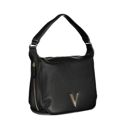 Valentino Bags Black Faux Leather Handbag with Shoulder Strap