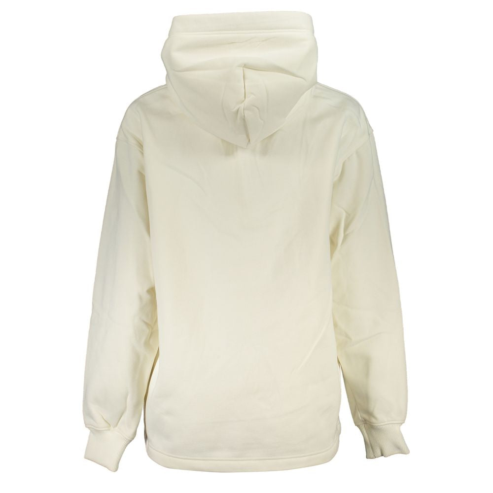 Calvin Klein White Polyester Hoodie Sweatshirt