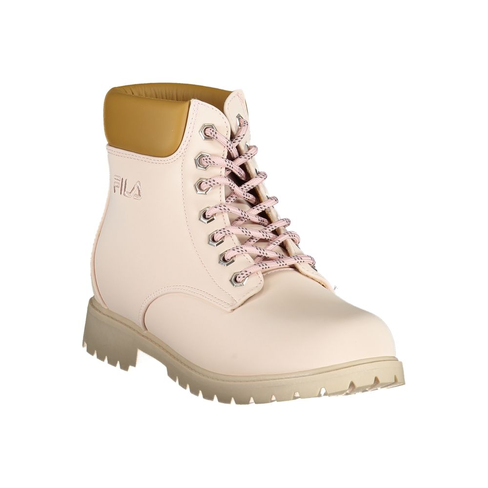 Fila Pink Polyester Boot - Stylish Comfort for Every Step