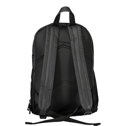 Calvin Klein Black Polyester Backpack: Modern Essential for Everyday Style