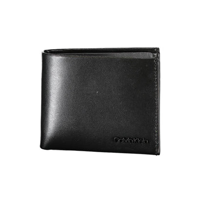 Calvin Klein Black Leather Wallet - Sophisticated Minimalist Design
