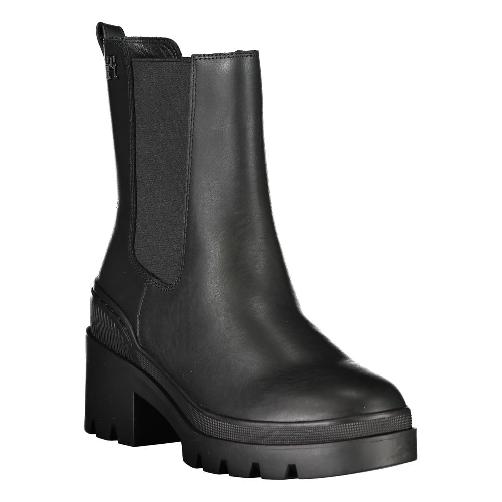 Tommy Hilfiger Side Elastic Black Boot