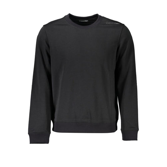 Calvin Klein Black Polyester Crew Neck Sweater