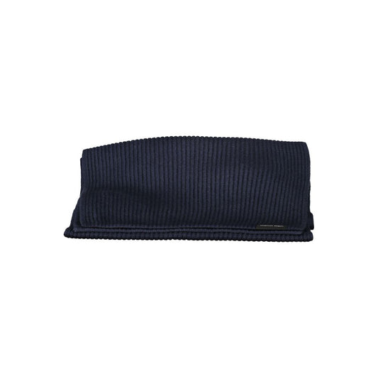 Calvin Klein Blue Cotton Scarf - Effortless Style Accessory