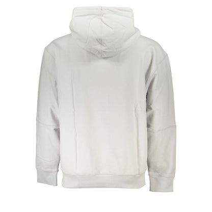 Hugo Boss Gray Cotton Sweater with Hood