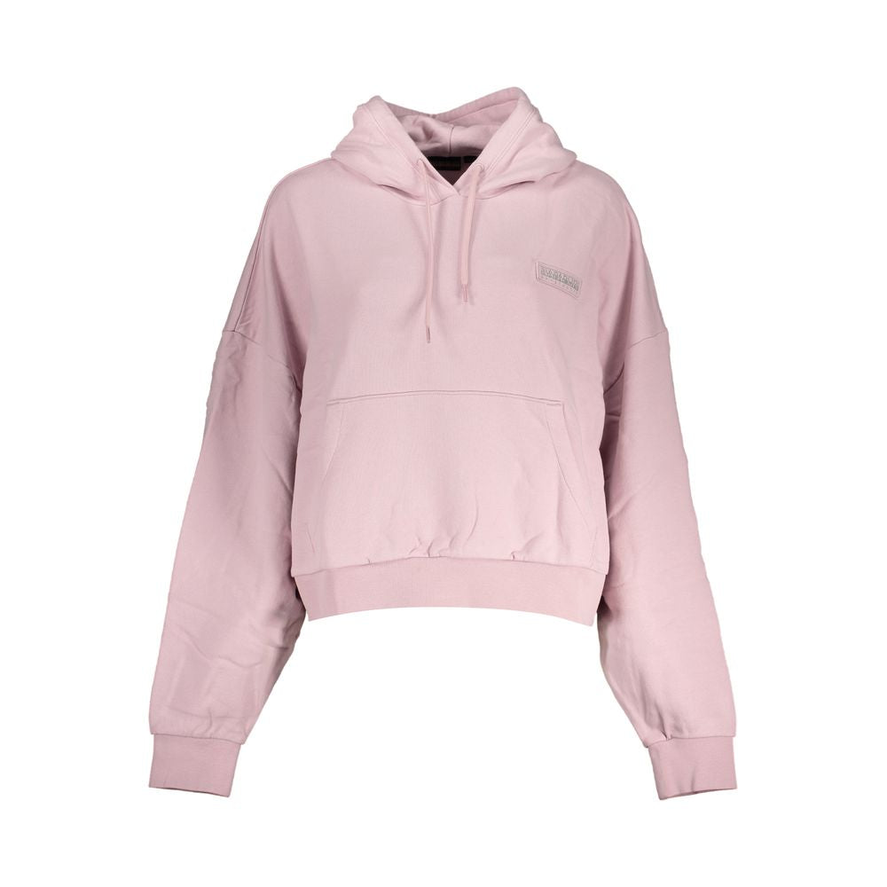 Napapijri Pink Cotton Hoodie