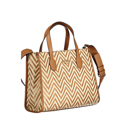 Guess Jeans Brown Cotton Handbag - Silvana Bag