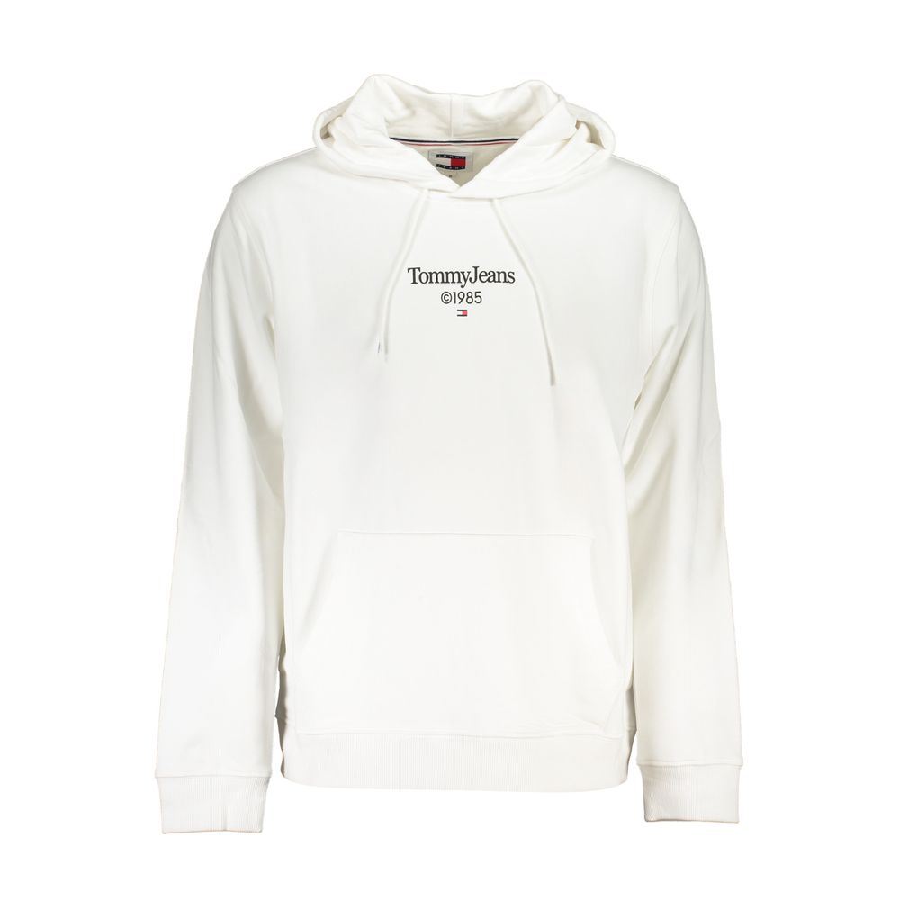 Tommy Hilfiger White Cotton Hoodie Sweatshirt