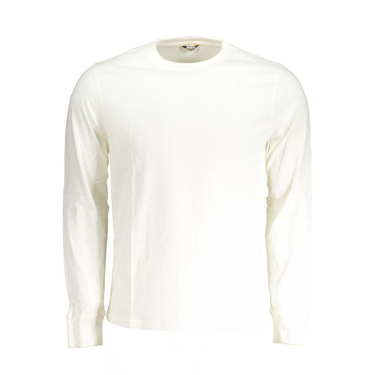 K-WAY Long Sleeve White Cotton T-Shirt