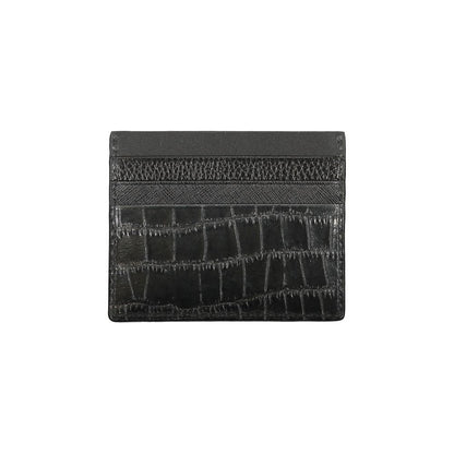 Tommy Hilfiger Black Leather Wallet with Contrast Details