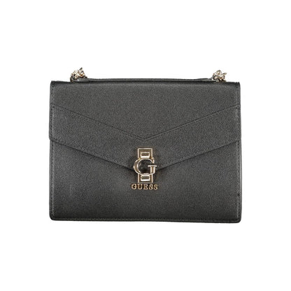 Guess Jeans Black Polyethylene Handbag - Jorah Bag