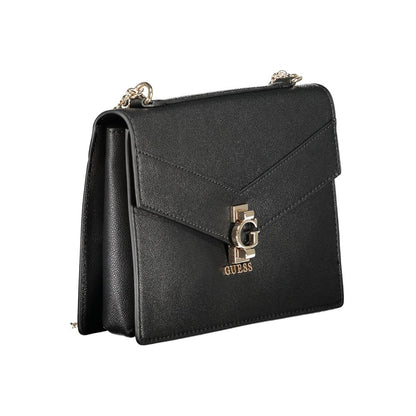 Guess Jeans Black Polyethylene Handbag - Jorah Bag